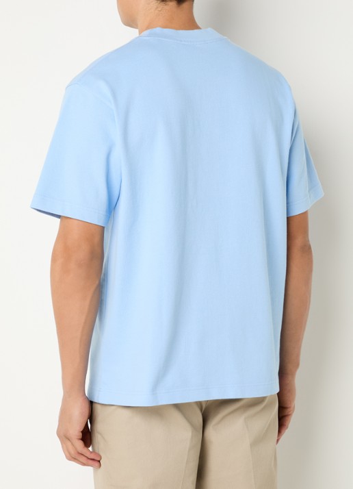OLAF Studio T-shirt met logoborduring - achterkant 3 lichtblauw
