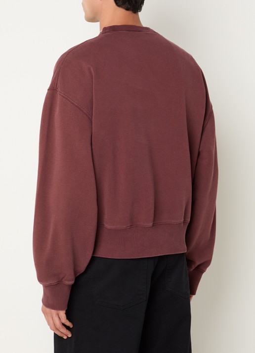 OLAF Sweater met logoborduring - achterkant 3 steenrood
