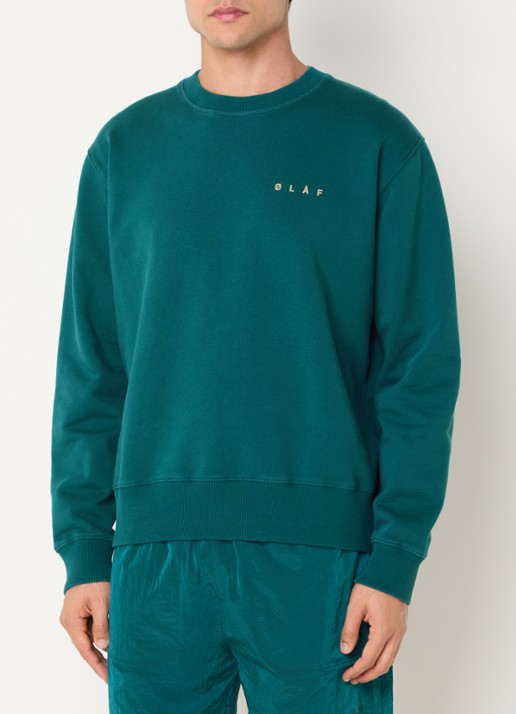 OLAF Sweater met print - achterkant 2 zeegroen