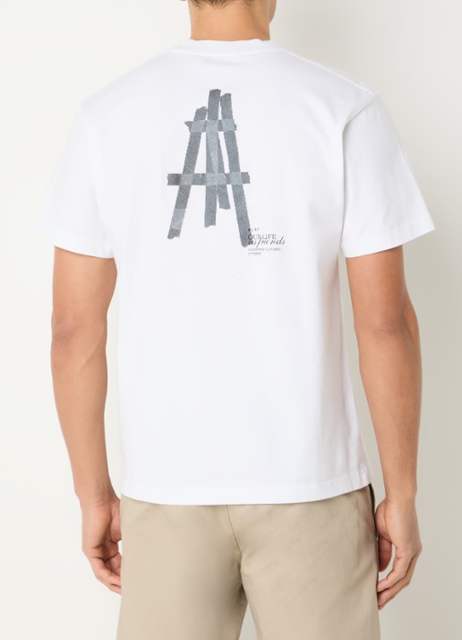 OLAF T-shirt met logo- en backprint