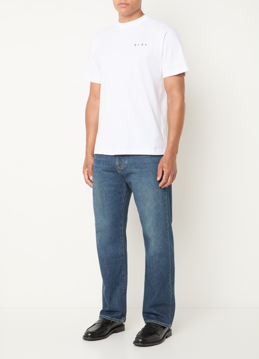 OLAF T-shirt met logo- en backprint - voorkant 3 wit