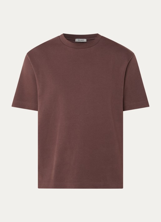 OLAF T-shirt met logo - voorkant 3 bruin