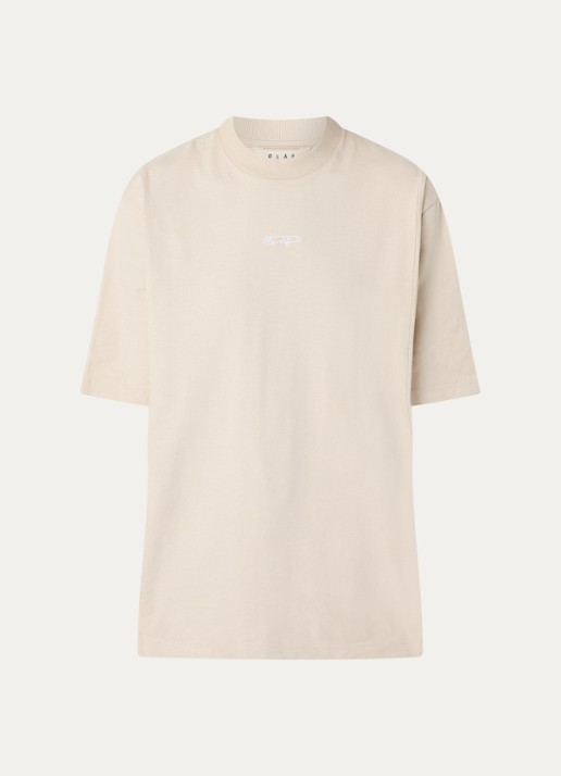 OLAF T-shirt met logo - voorkant 2 beige