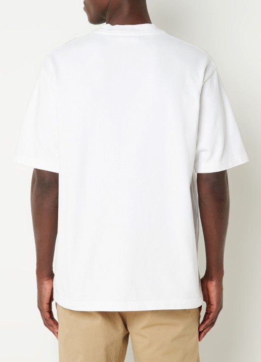 OLAF T-shirt met logoborduring - achterkant wit