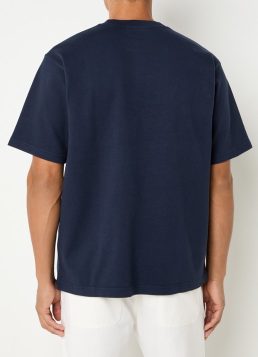 OLAF T-shirt met logoborduring - achterkant 3 donkerblauw