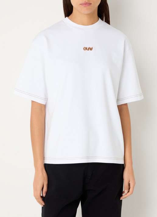 OLAF T-shirt met logoborduring