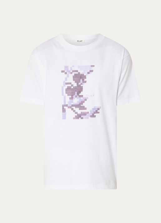 OLAF T-shirt met print - voorkant 3 wit