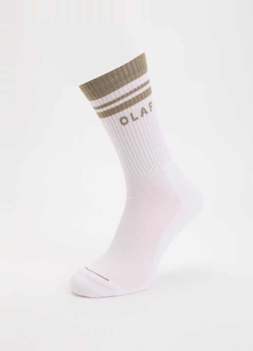 OLAF Varsity sokken in katoenblend  - detail 3 wit