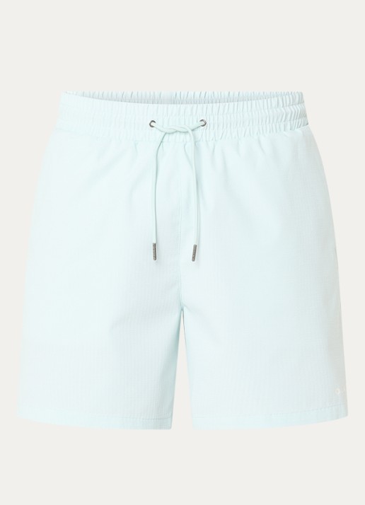 OLAF Zwemshort met streepprint en steekzakken - voorkant 3 mint
