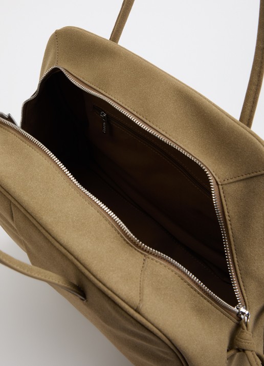 Ölend Brooklyn schoudertas - detail 2 khaki