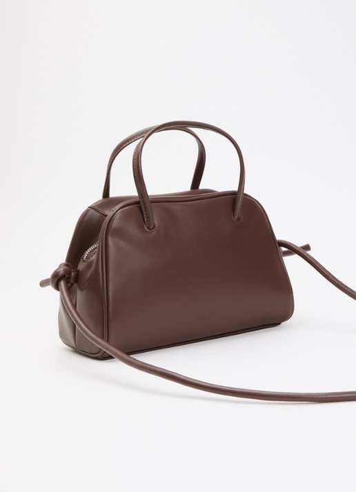 Ölend Mini Brooklyn crossbodytas - achterkant 5 chocoladebruin