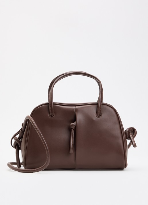 Ölend Mini Brooklyn crossbodytas - voorkant chocoladebruin