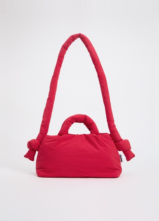 Ölend Mini Ona crossbodytas met afneembare schouderriem - voorkant rood