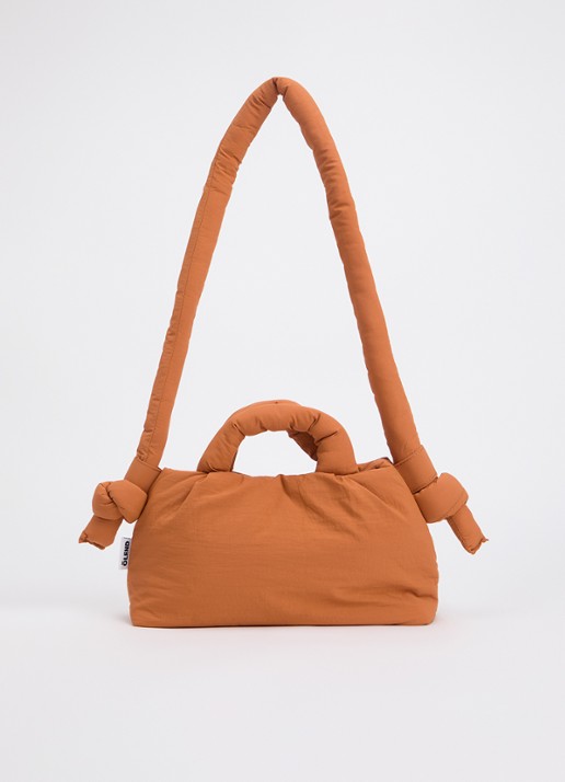Ölend Mini Ona crossbodytas met afneembare schouderriem - voorkant 5 oranjebruin