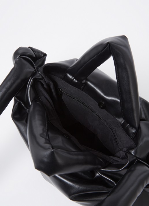 Ölend Mini Ona gewatteerde crossbodytas met afneembare schouderriem - detail 2 zwart