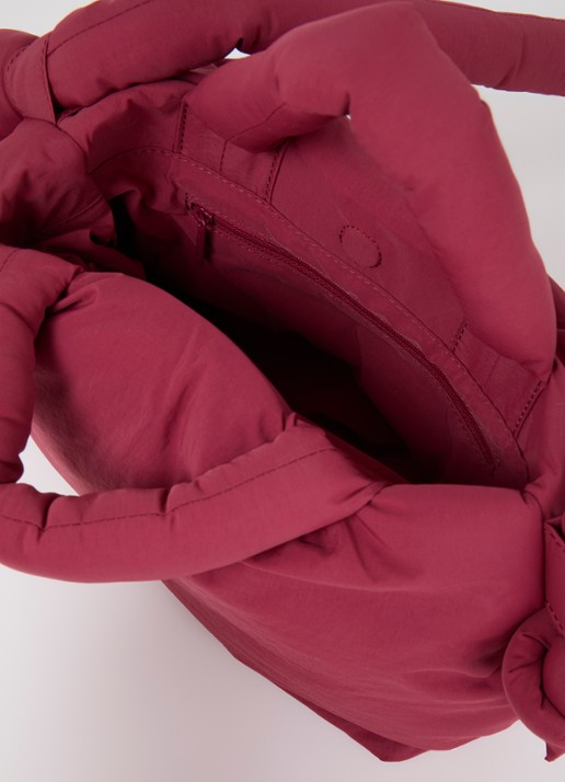 Ölend Mini Ona handtas met afneembare schouderriem - detail donkerrood