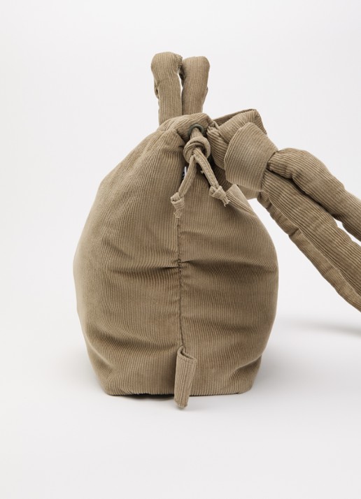 Ölend Ona gewatteerde crossbodytas van corduroy - detail 3 khaki