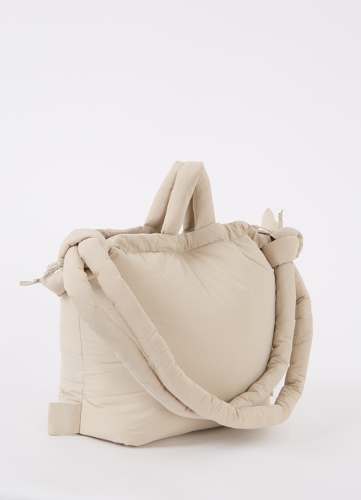 Ölend Ona gewatteerde crossbodytas  - achterkant 3 beige