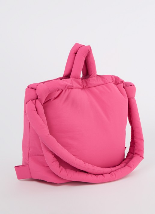 Ölend Ona gewatteerde crossbodytas  - achterkant fuchsia