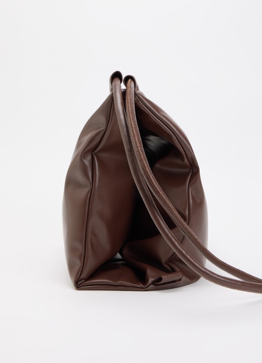 Ölend Schoudertas met logo en verstelbare schouderriem  - detail 4 chocoladebruin