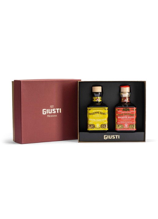 Olio Extra Vergine Di Oliva & Balsamico di Modena 3 Medaglie extra vierge olijfolie en balsamicoazijn 2 x 100 ml