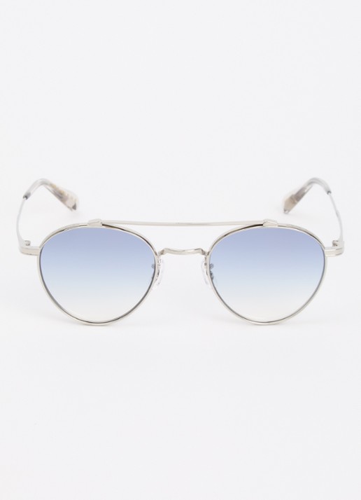 Oliver Peoples Brunner zonnebril OV1223ST - detail zilver