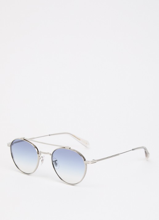 Oliver Peoples Brunner zonnebril OV1223ST - voorkant 4 zilver