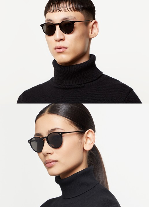 Oliver Peoples N.02 Sun zonnebril OV5529SU - voorkant 2 zwart