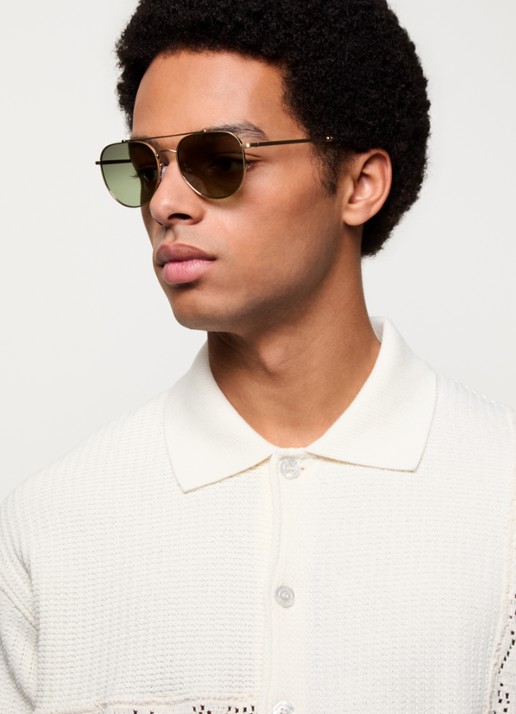 Oliver Peoples Piloten zonnebril OV1346S - voorkant 5 goud