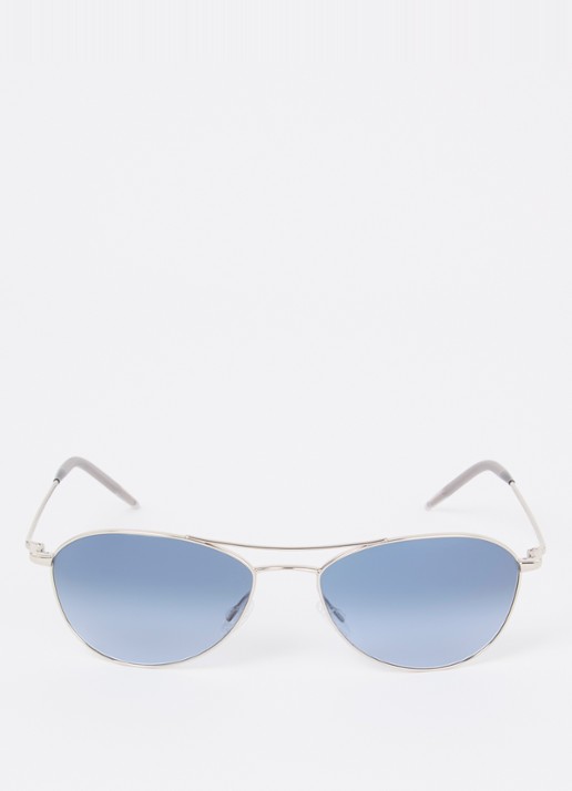Oliver Peoples Piloten zonnebril OV1358S - detail 2 zilver