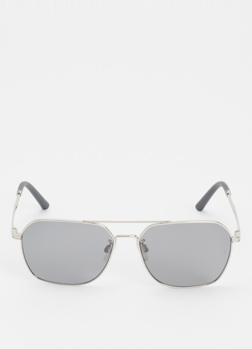 Oliver Peoples R-17 zonnebril OV1377S - detail zilver