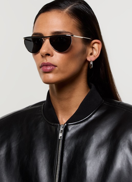 Oliver Peoples Retro zonnebril OV1342S - voorkant 5 zilver
