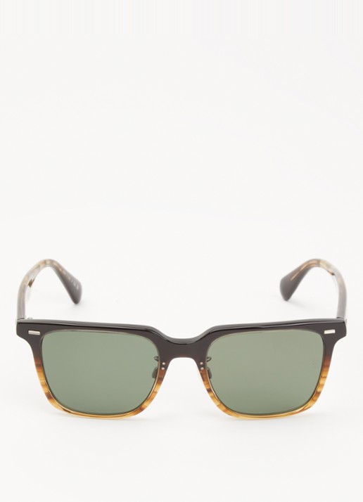 Oliver Peoples Wayfarer zonnebril OV5592S - detail 2 donkerbruin