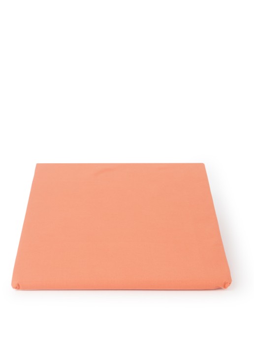 Olivier Desforges Alcôve hoeslaken van katoen perkal 200TC, hoekhoogte 30 cm - voorkant orange