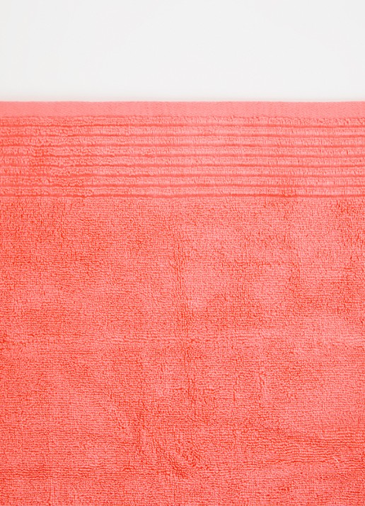 Olivier Desforges ALIZEE   Azur     Guest towel - detail 3 koraalroze