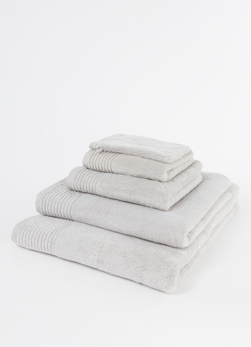 Olivier Desforges ALIZEE   Azur     Guest towel - voorkant 2 lichtgrijs
