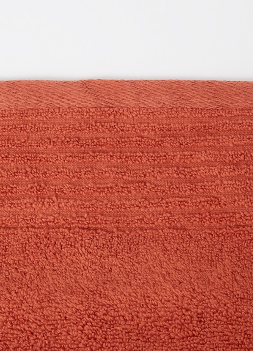Olivier Desforges ALIZEE   Azur     Guest towel - detail kastanjebruin