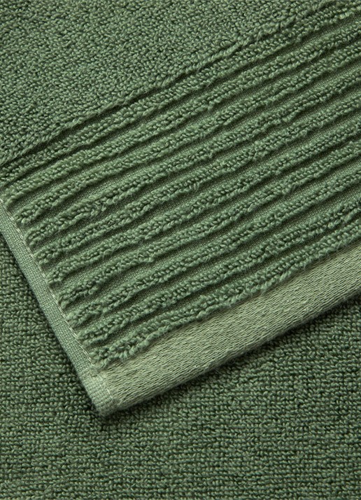 Olivier Desforges ALIZEE   Azur     Guest towel - voorkant 3 olijfgroen