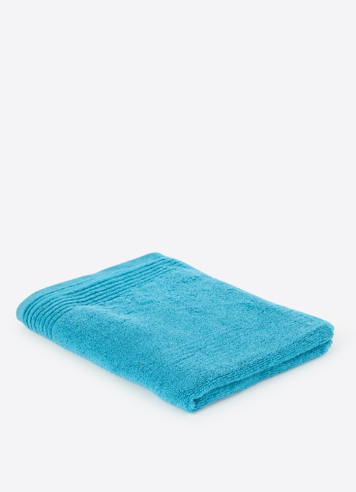 Olivier Desforges Alizee badhanddoek  - 450 gr/m² - 100 x 50 cm - voorkant aquablauw