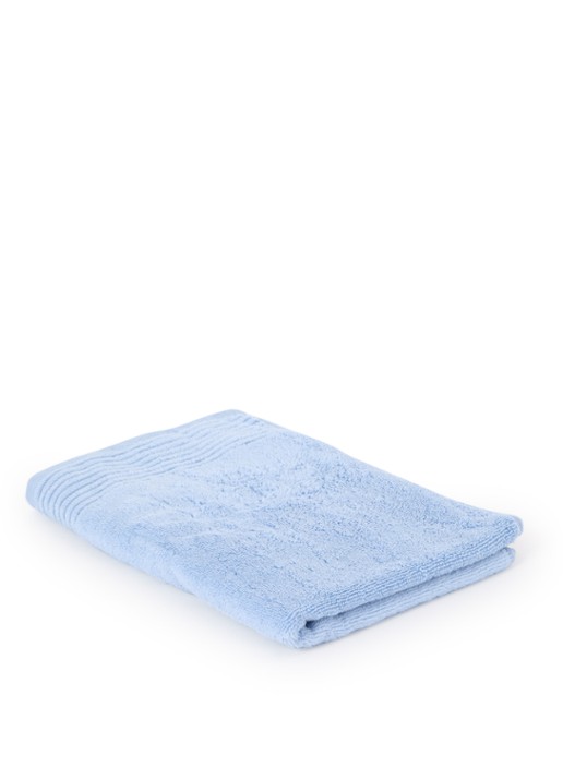 Olivier Desforges Alizee badhanddoek  - 450 gr/m² - 100 x 50 cm - voorkant 2 lichtblauw