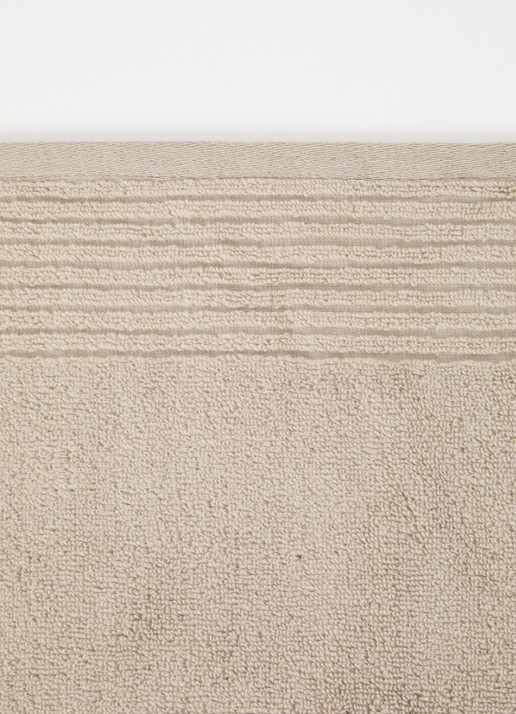 Olivier Desforges Alizee badhanddoek  - 450 gr/m² - 100 x 50 cm - detail 3 taupe