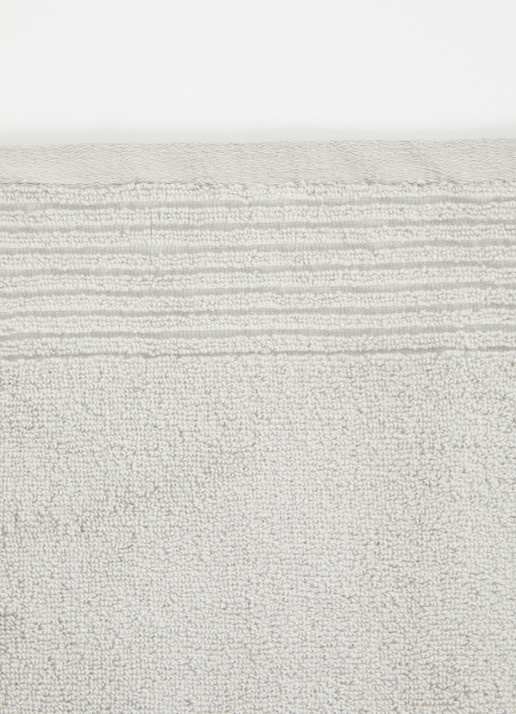 Olivier Desforges Alizee badhanddoek  - 450 gr/m² - 100 x 50 cm - detail 3 lichtgrijs