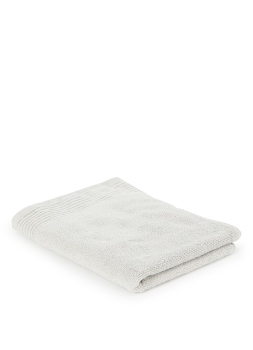 Olivier Desforges Alizee badhanddoek  - 450 gr/m² - 100 x 50 cm - voorkant lichtgrijs