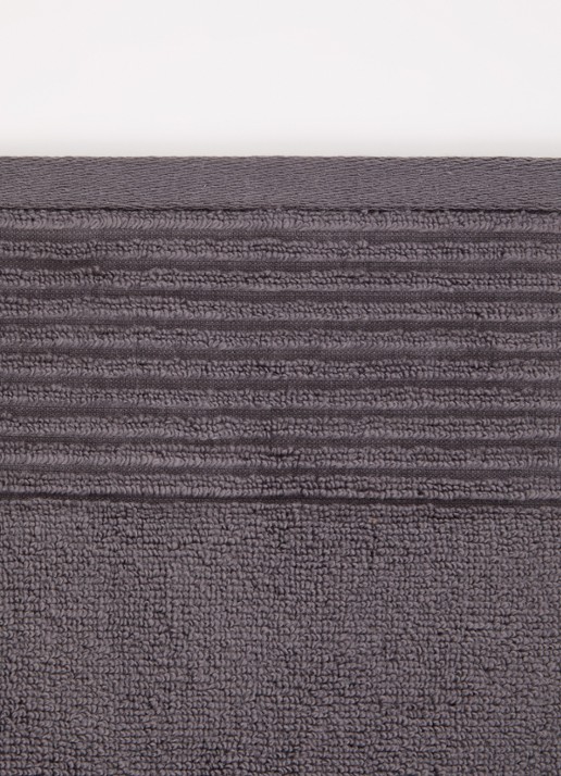 Olivier Desforges Alizee badlaken van katoen 450 gr/m2 - 70 x 140 cm - detail 2 grijs