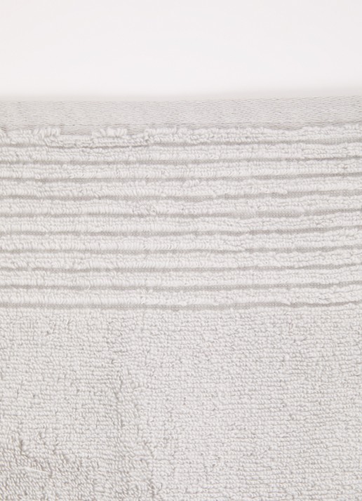 Olivier Desforges Alizee badlaken van katoen 450 gr/m2 - 70 x 140 cm - detail 3 lichtgrijs