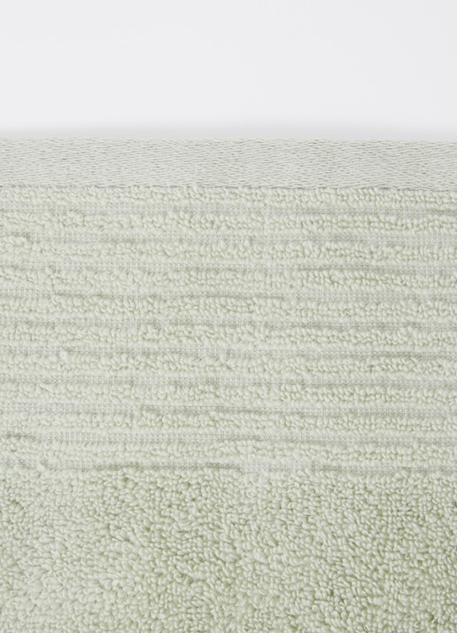 Olivier Desforges Alizee badlaken van katoen 450 gr/m2 - 70 x 140 cm - detail 2 lindegroen