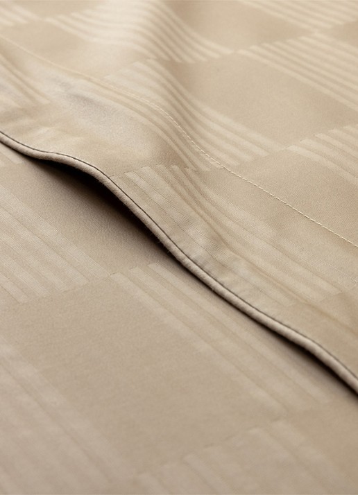 Olivier Desforges Damier laken - voorkant 3 beige