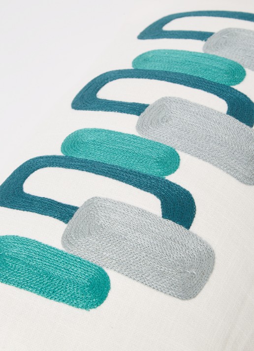 Olivier Desforges Ellipse kussensloop 33 x 57 cm - detail 4 groen