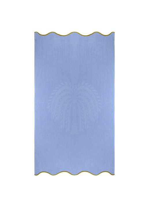 Olivier Desforges Hyères strandlaken - 350 gr/m2 - 100 x 170 cm - voorkant blauw