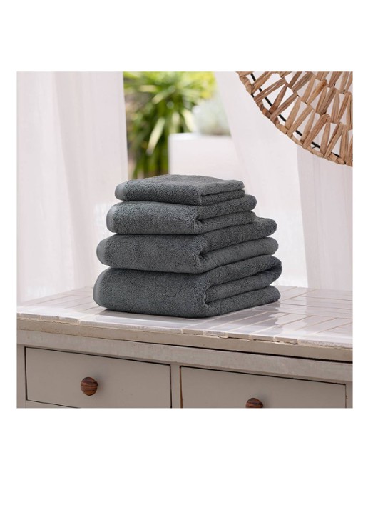 Olivier Desforges Ma Douce badhanddoek 600 gr/m2 - 40 x 60 cm - detail 5 donkergrijs
